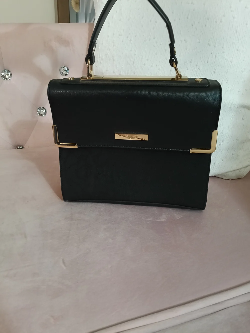 Dune London Black Structured Top-Handle‎ Bag